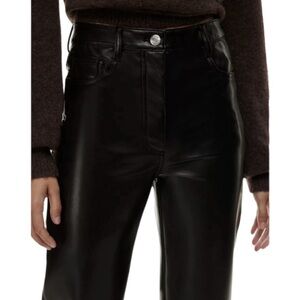 Aritzia Wilfred // Melina Black Vegan Leather High Waisted Pant // Size 2
